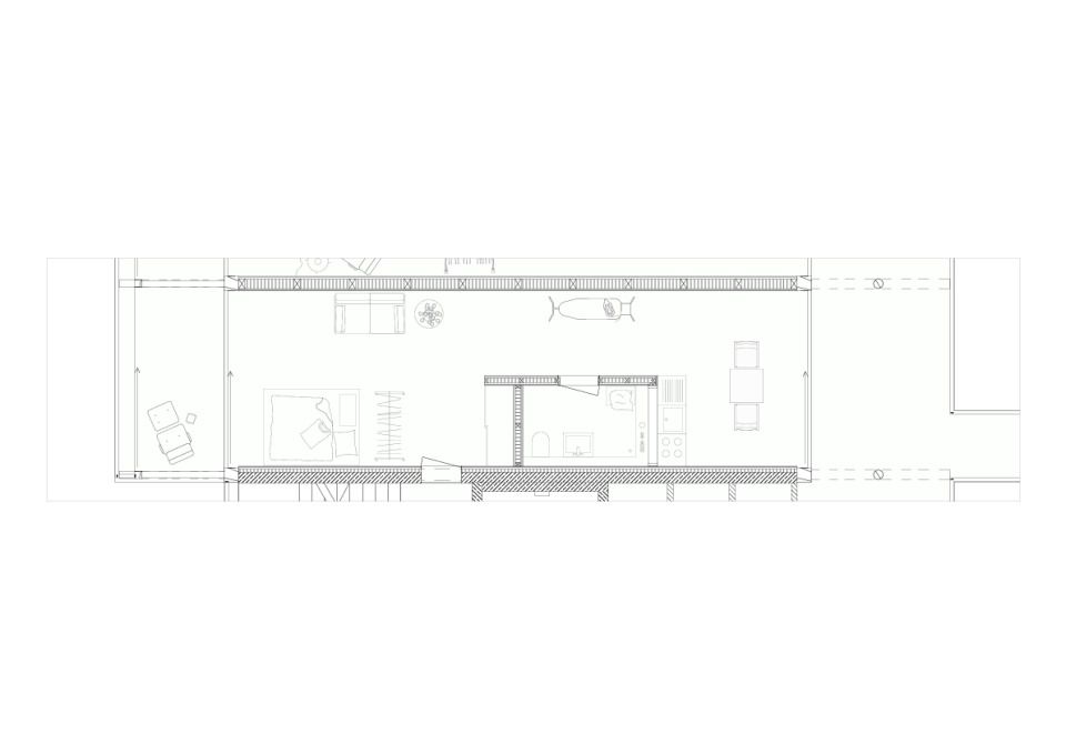 Grundriss 1-Zimmer-Wohnung