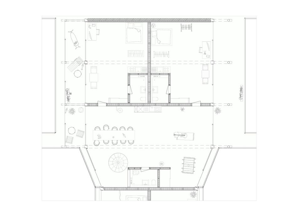 Grundriss Cluster-Wohnung