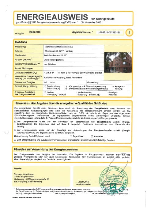 Energieausweis Haus 2
