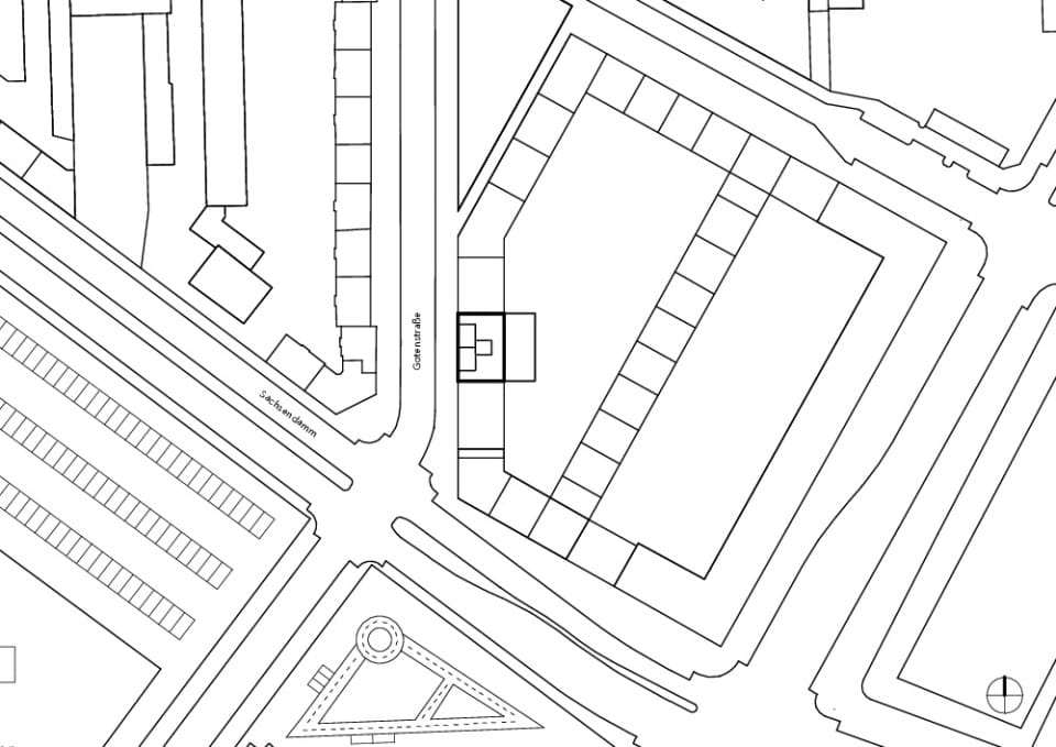 Ausbauhaus Südkreuz | Lageplan