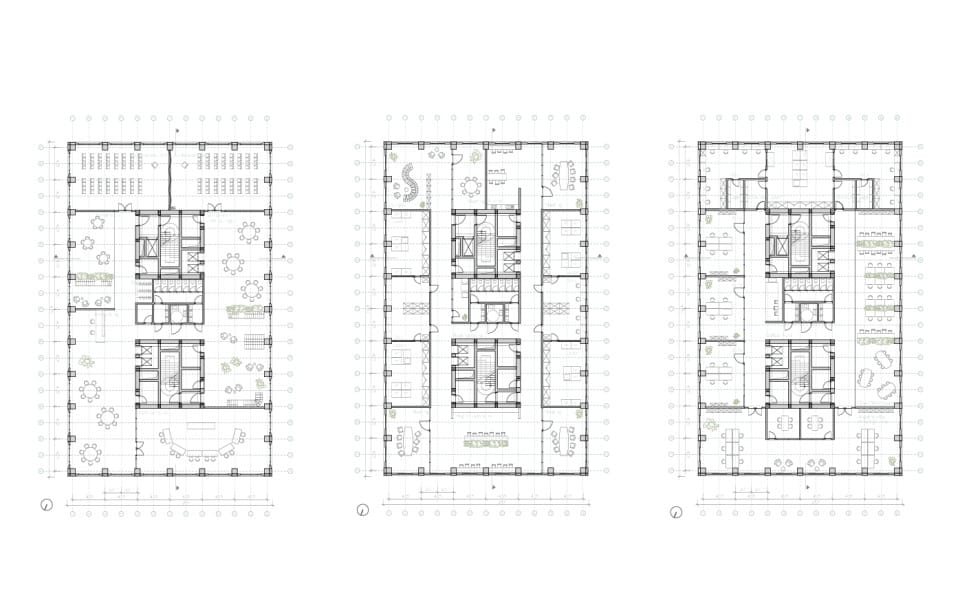Grundrisse weiterer Regelgeschosse