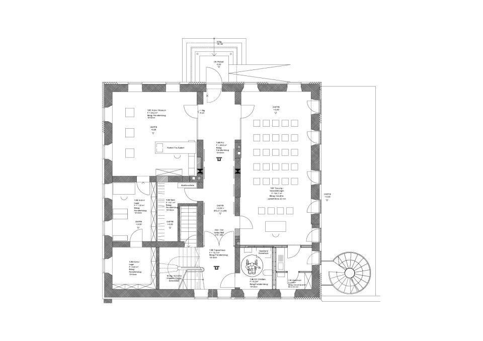 Grundrisse Pfarrhaus - EG