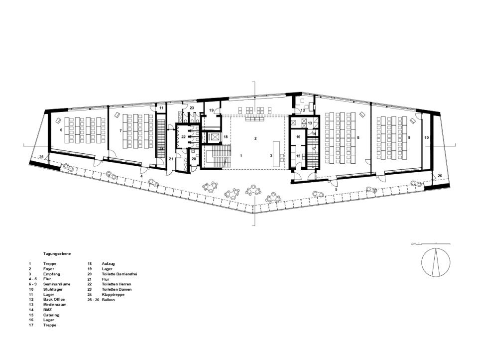 Grundriss Tagungsebene SMA Solar Academy