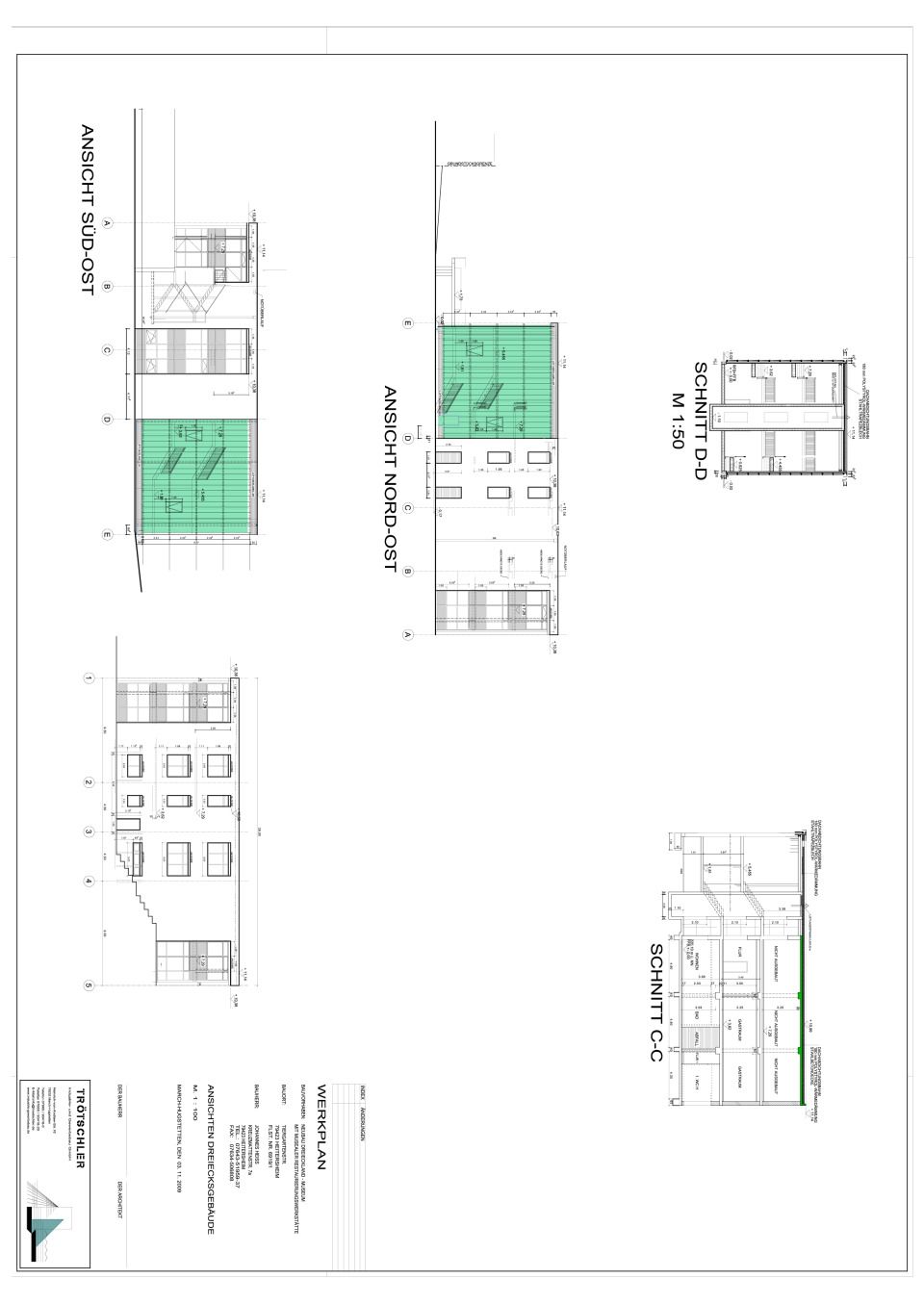 Ansichten Treppenhaus