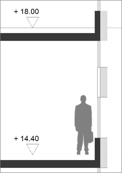 NT, Schnitt Fassade