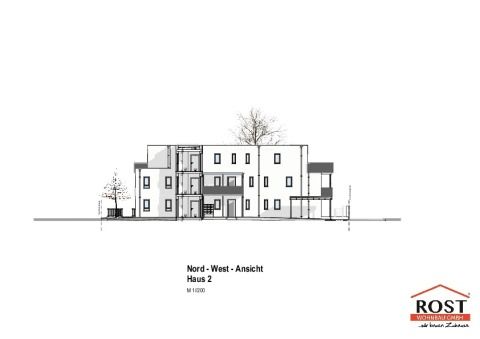 Nord-West Ansicht Haus 2