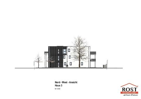 Nord-West Ansicht Haus 3