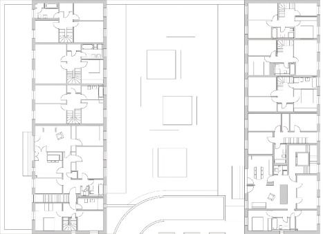 Grundriss erstes Geschoss, Grafik: Architekturbüro Klaus Zeller