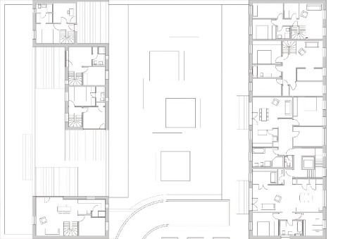Grundriss zweites Geschoss, Grafik: Architekturbüro Klaus Zeller