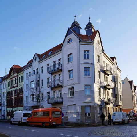 Sanierung eines Eckhauses im Jahnschulviertel von Wittenberge