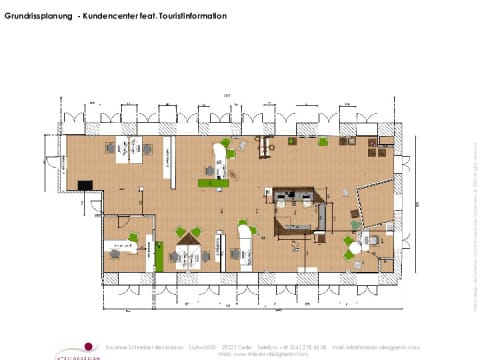 Gestaltungskonzept Kundencenter feat. Touristinformation