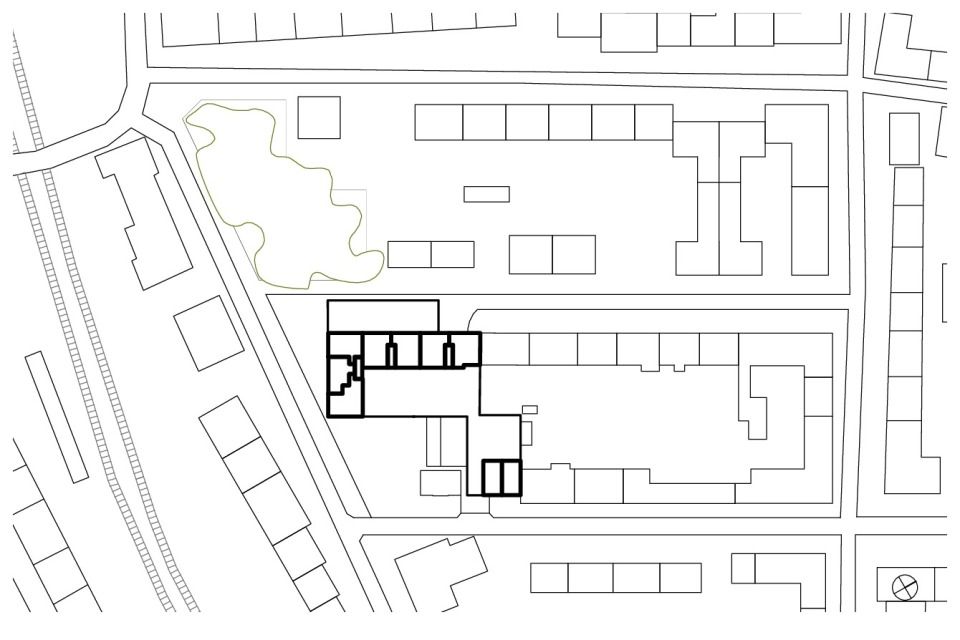 Lageplan im Kiez