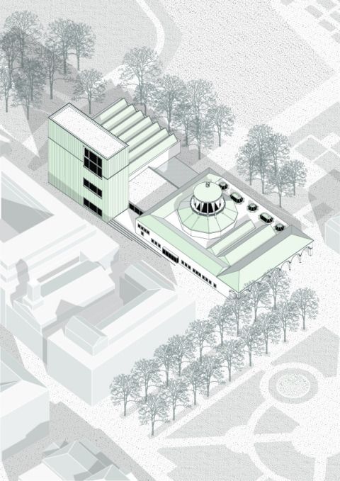 Axonometrie mit Architekturforum