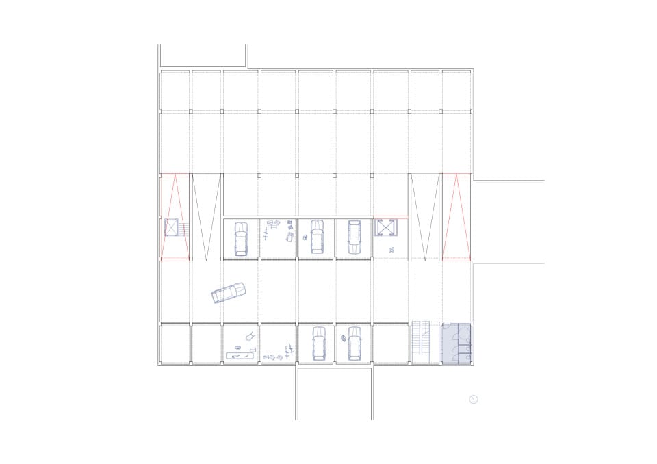 Grundriss zweites Untergeschoss (-02)