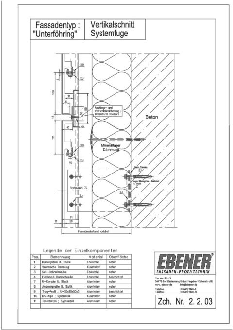System Vertikalschnitt