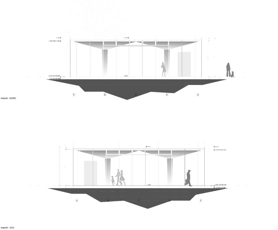 Ansicht Nord/ Süd