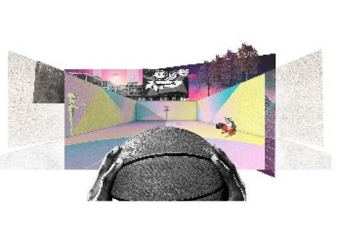 Visualisierung Basketballplatz