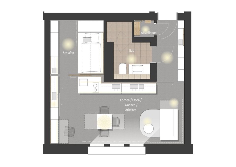Grundriss SKAIOpartment