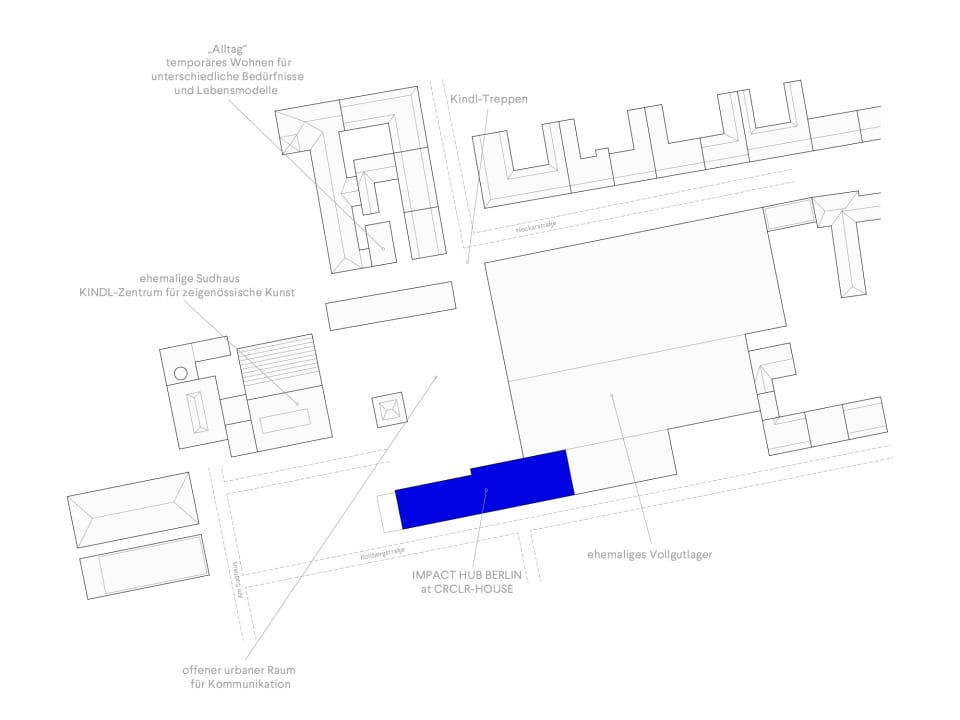 IMPACT HUB at CRCLR-HOUSE Lageplan