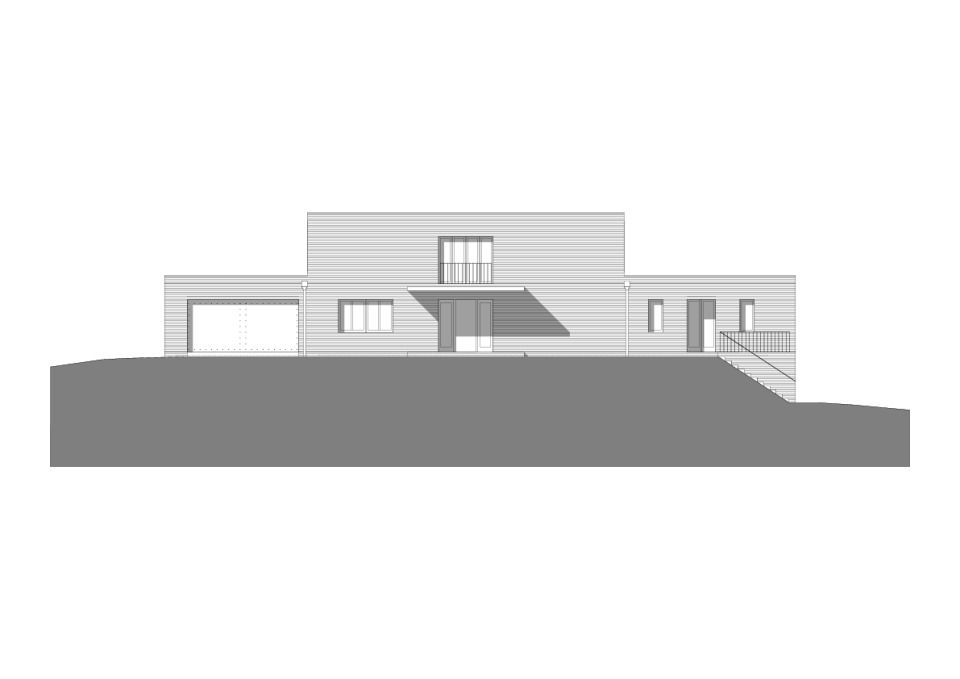 Villa aus Backstein_Ansicht Ost