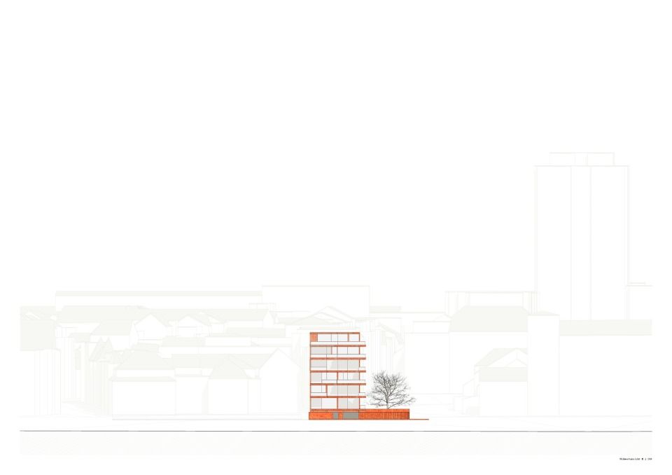 Ansicht Süd-West M 1:200