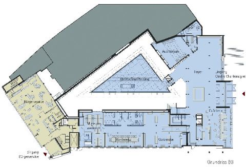 Erdgeschoss mit Wechselausstellung