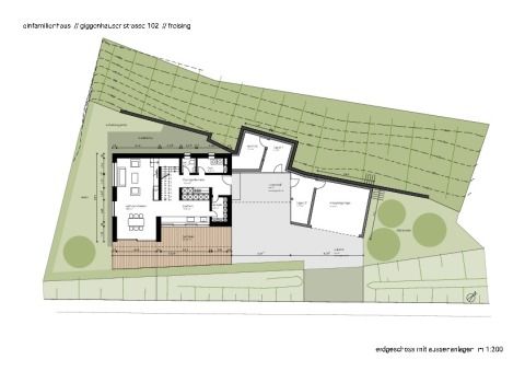 Grundriss mit Aussenanlagen