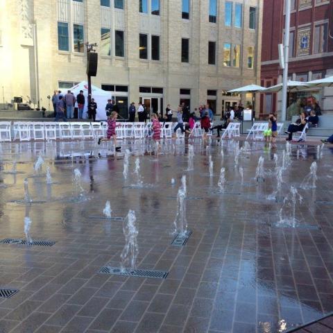 Sundance Square Fountains
