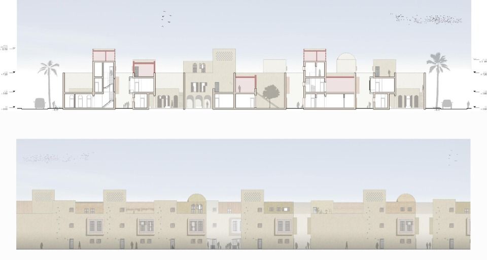Schnitt | Ansicht durch Quartier