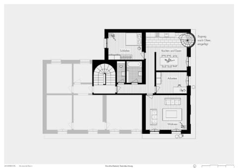 Grundriss Bestand, Bedienstetenwohnung