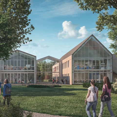 Neubau Schulgebäude Louisenlund in Güby