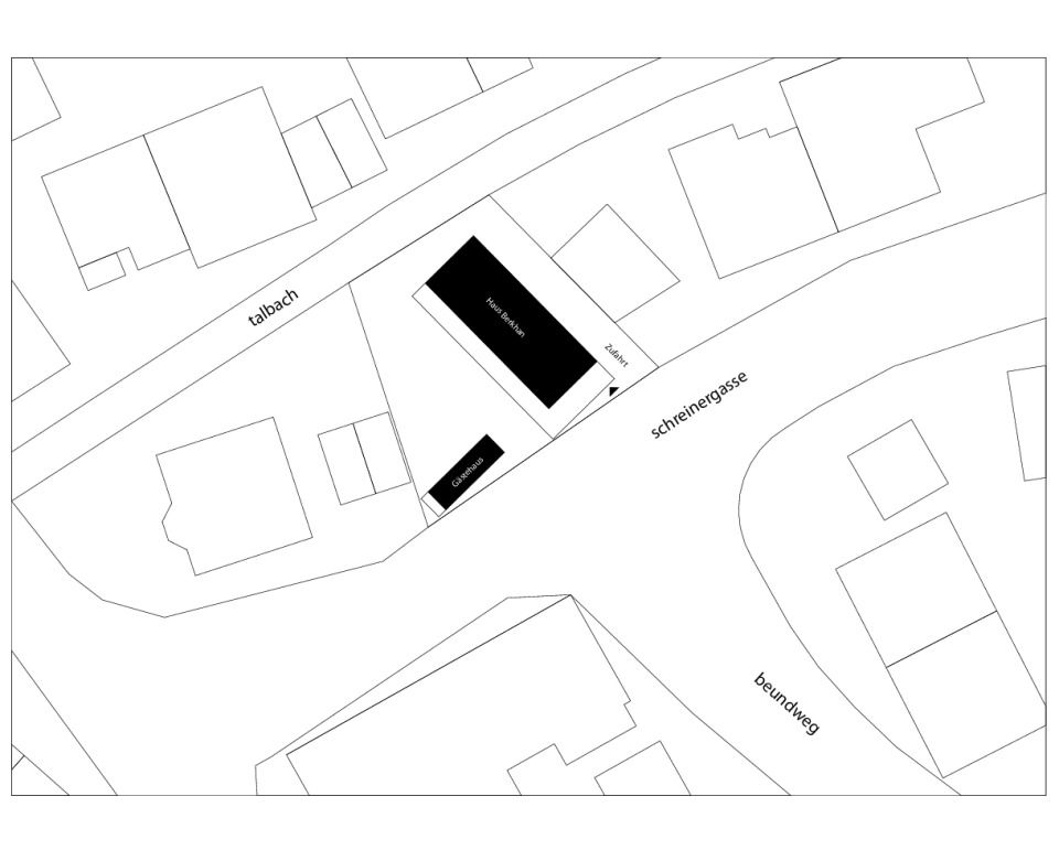 Lageplan 1:500