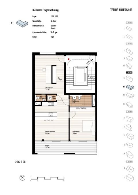 Wohnungstyp b1