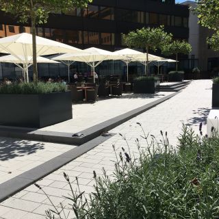 Parkanlage über einer Tiefgarage