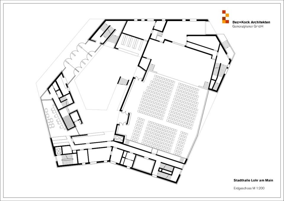 Stadthalle Lohr am Main Grundriss EG