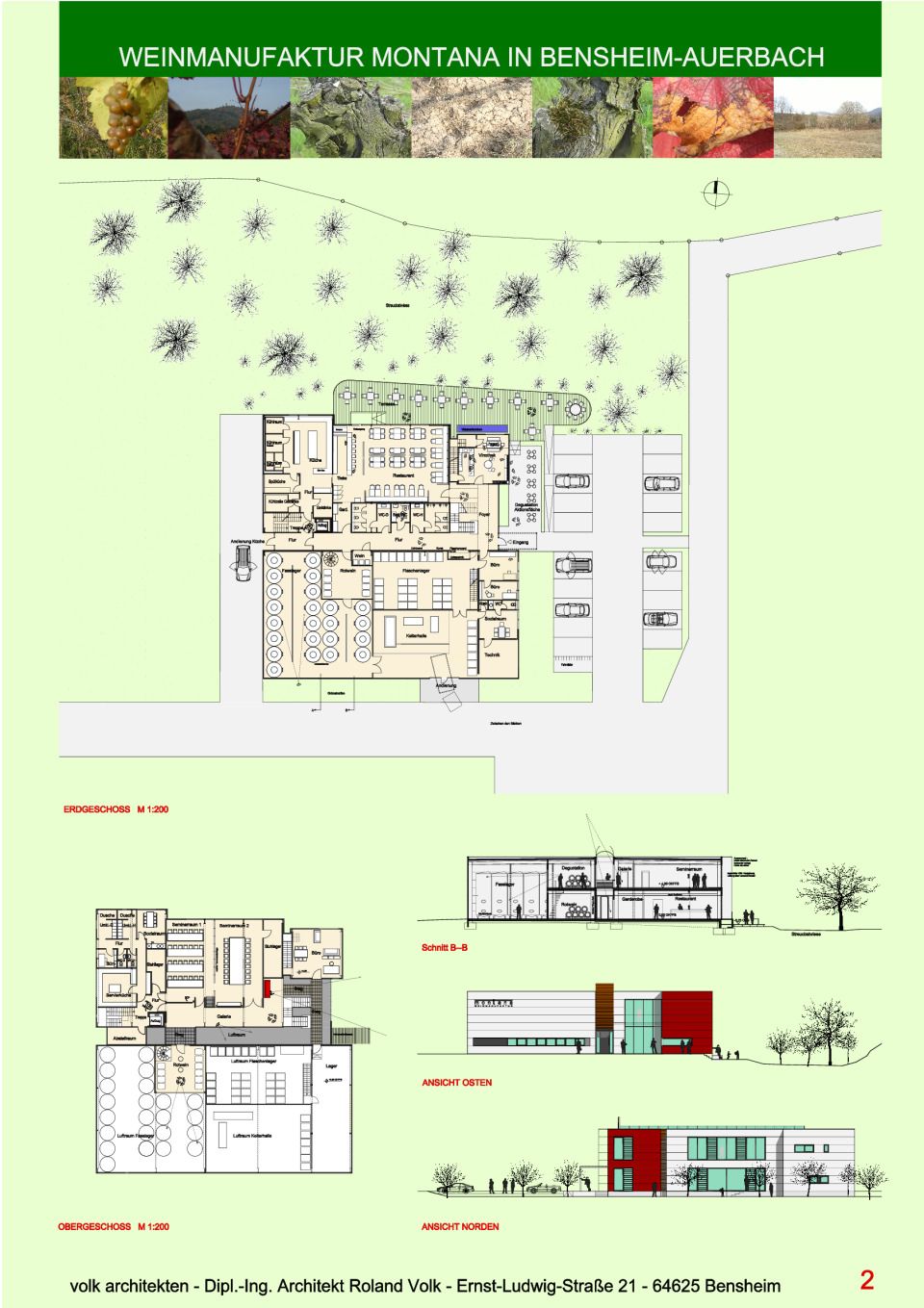 Lageplan,Schnitte, Ansichten