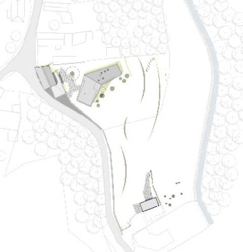Villa B, Lageplan