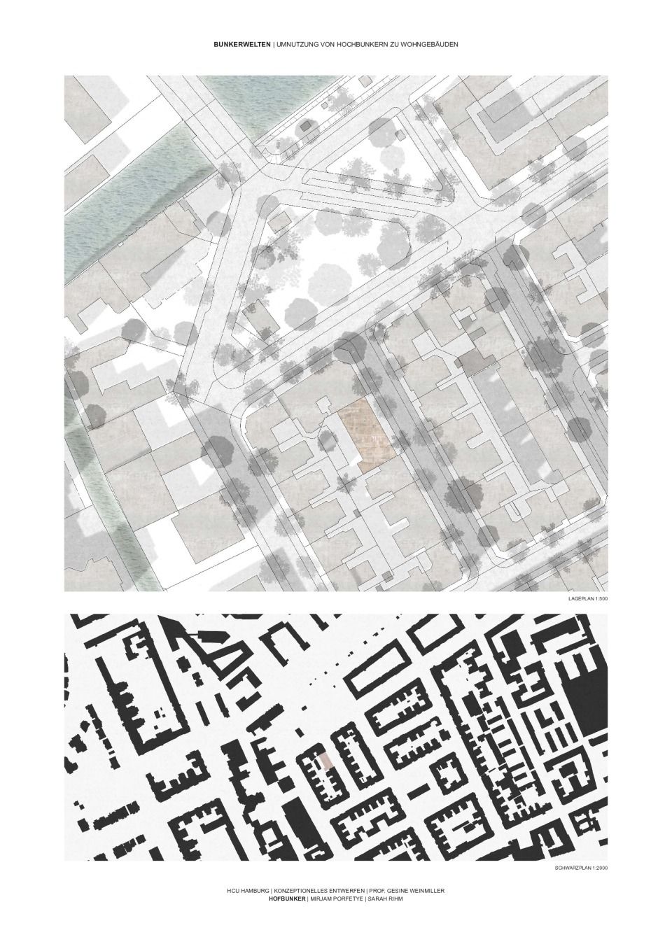 Plan 2 Lageplan Schwarzplan