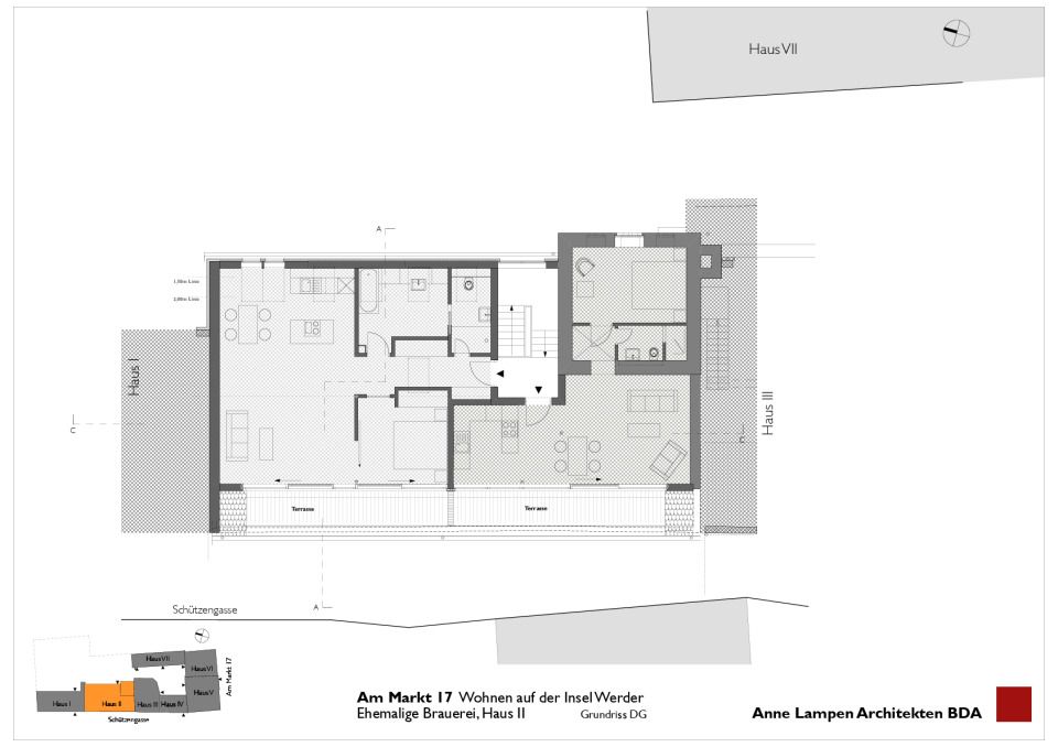 Grundriss 1. DG, Haus II
