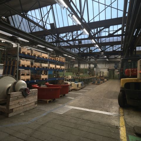 Werkshalle von Aker Wirth in Erkelenz