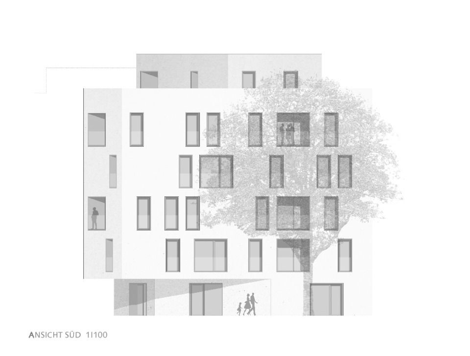 Ansicht Süd 1I100