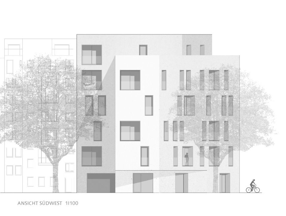 Ansicht West 1I100
