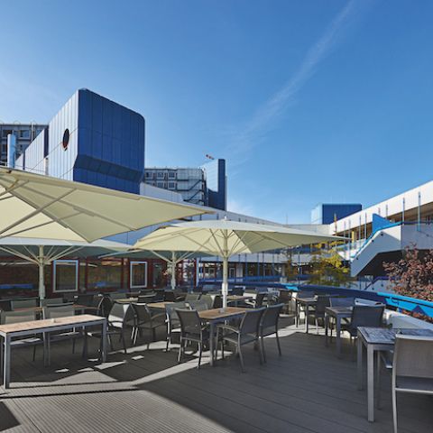 Besucherterrasse im Klinikum am Bruderwald, Bamberg