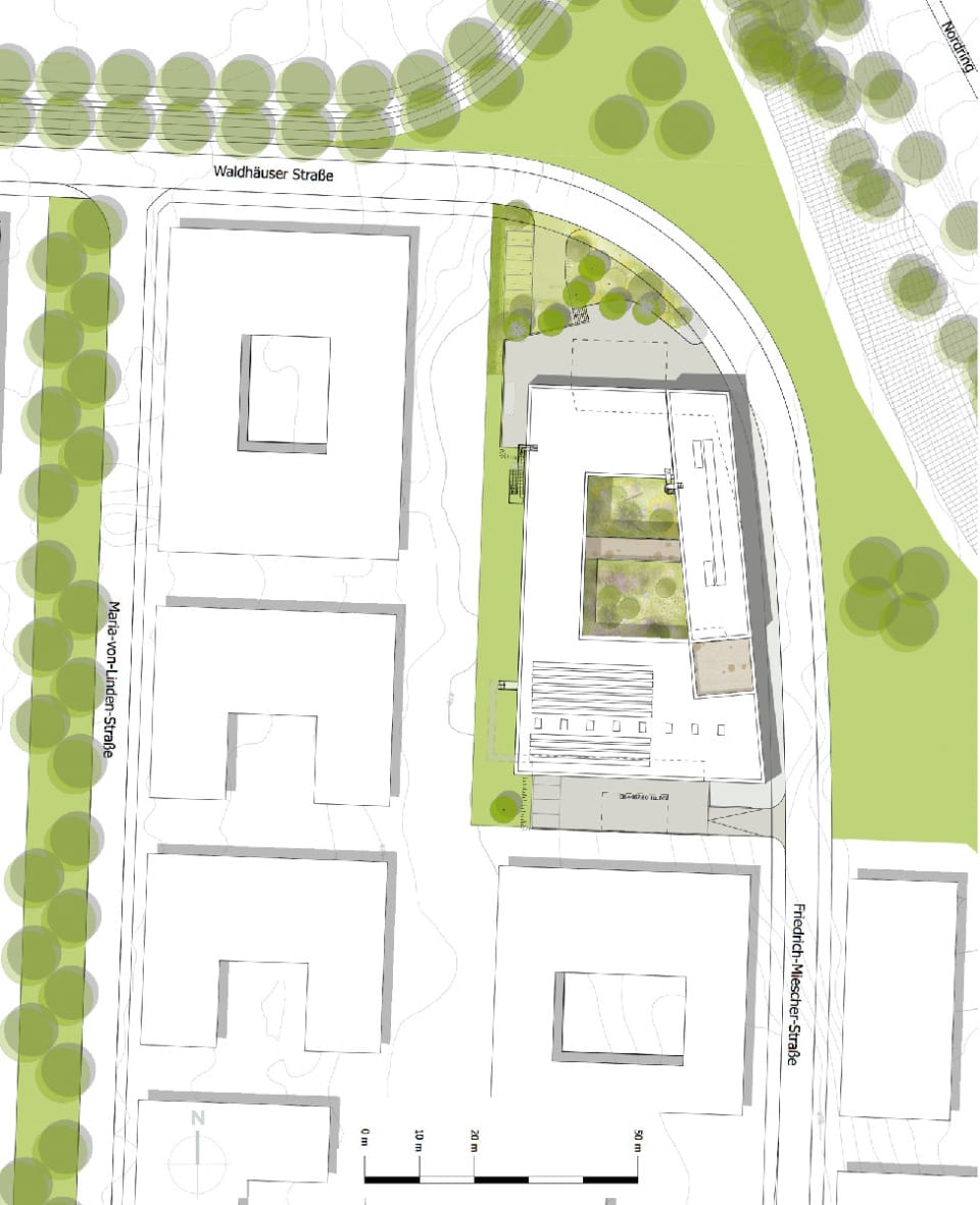Lageplan   Friedrich-Miescher-Straße
