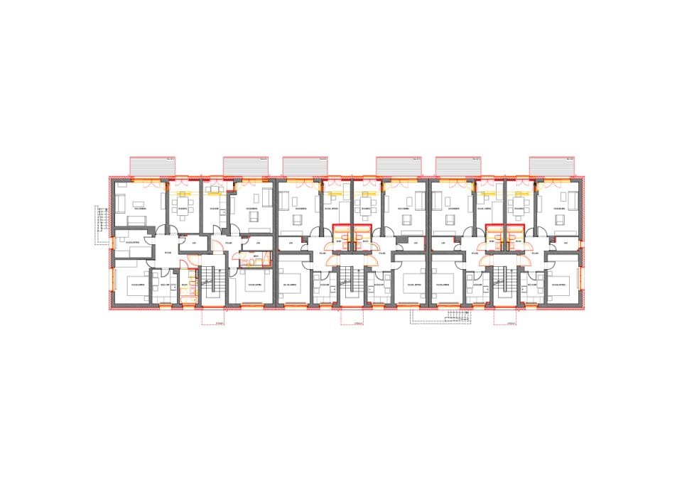 Grundriss 1. - 3. Obergeschoss