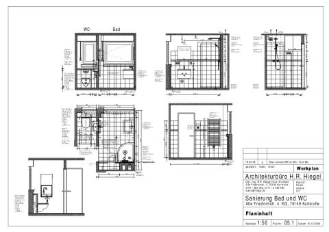Gesamtplan Bad und WC