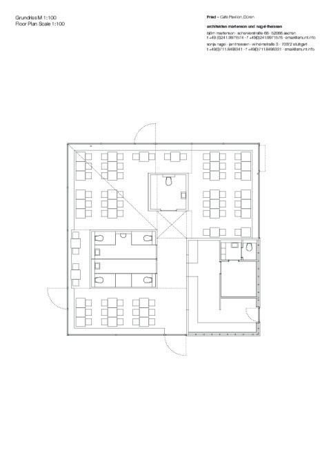 Pavillon Grundriss 1zu100