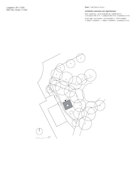 Pavillon Lageplan