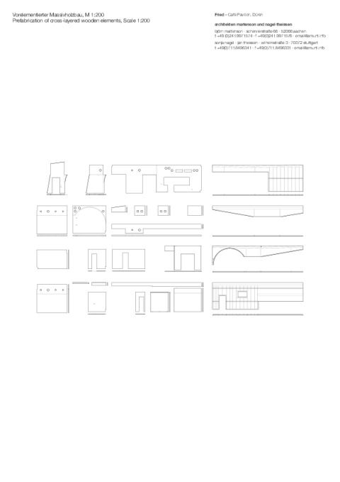 Pavillon Elementplanung