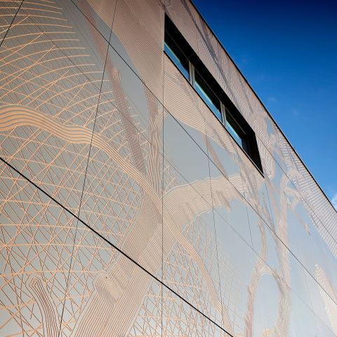 Fassade als Kunstwerk: Sheffield Hallam University